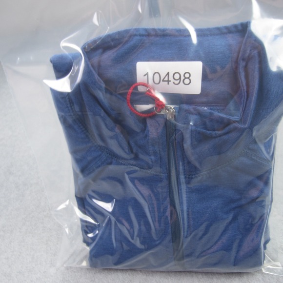 ORVIS Pullover Mens Medium Blue Trout Bum Quarter Zip Stretch Outdoor Golf - Picture 12 of 12